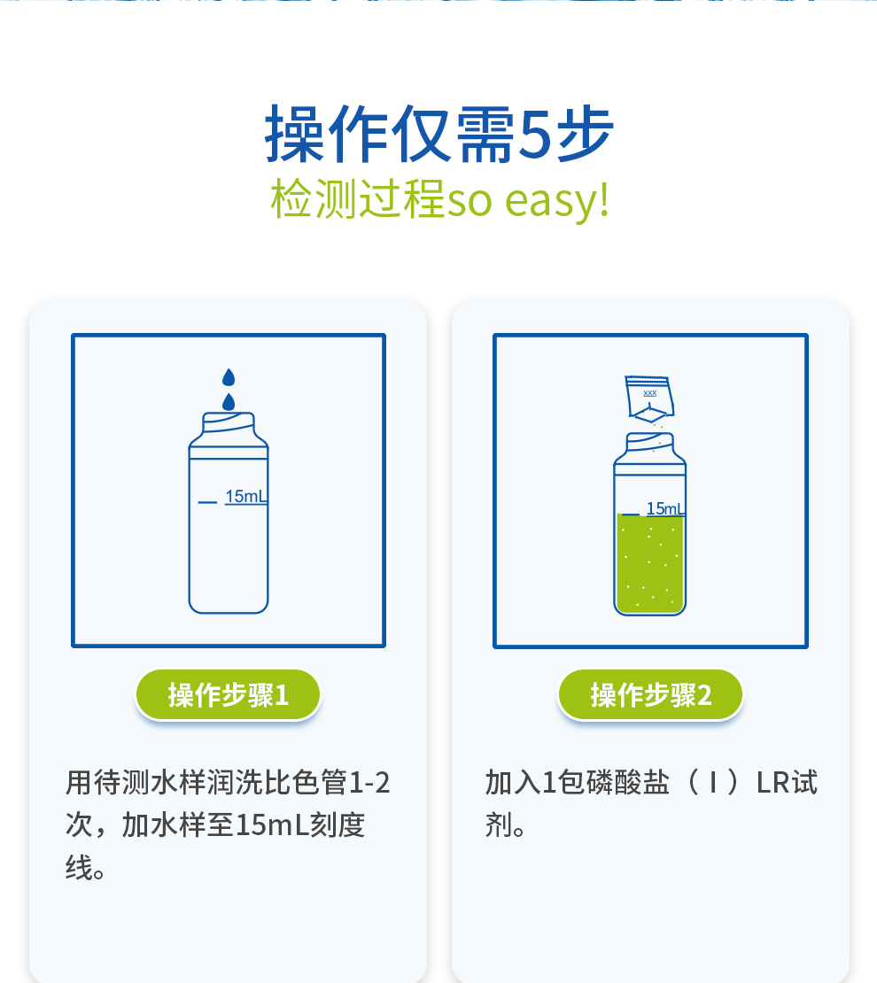磷酸鹽測(cè)定試劑盒（0.05-1.0mg/L）LR操作步驟